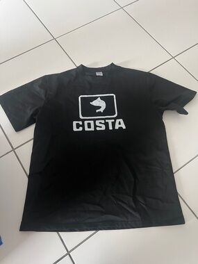 Costa Black T-Shirt with White Logo